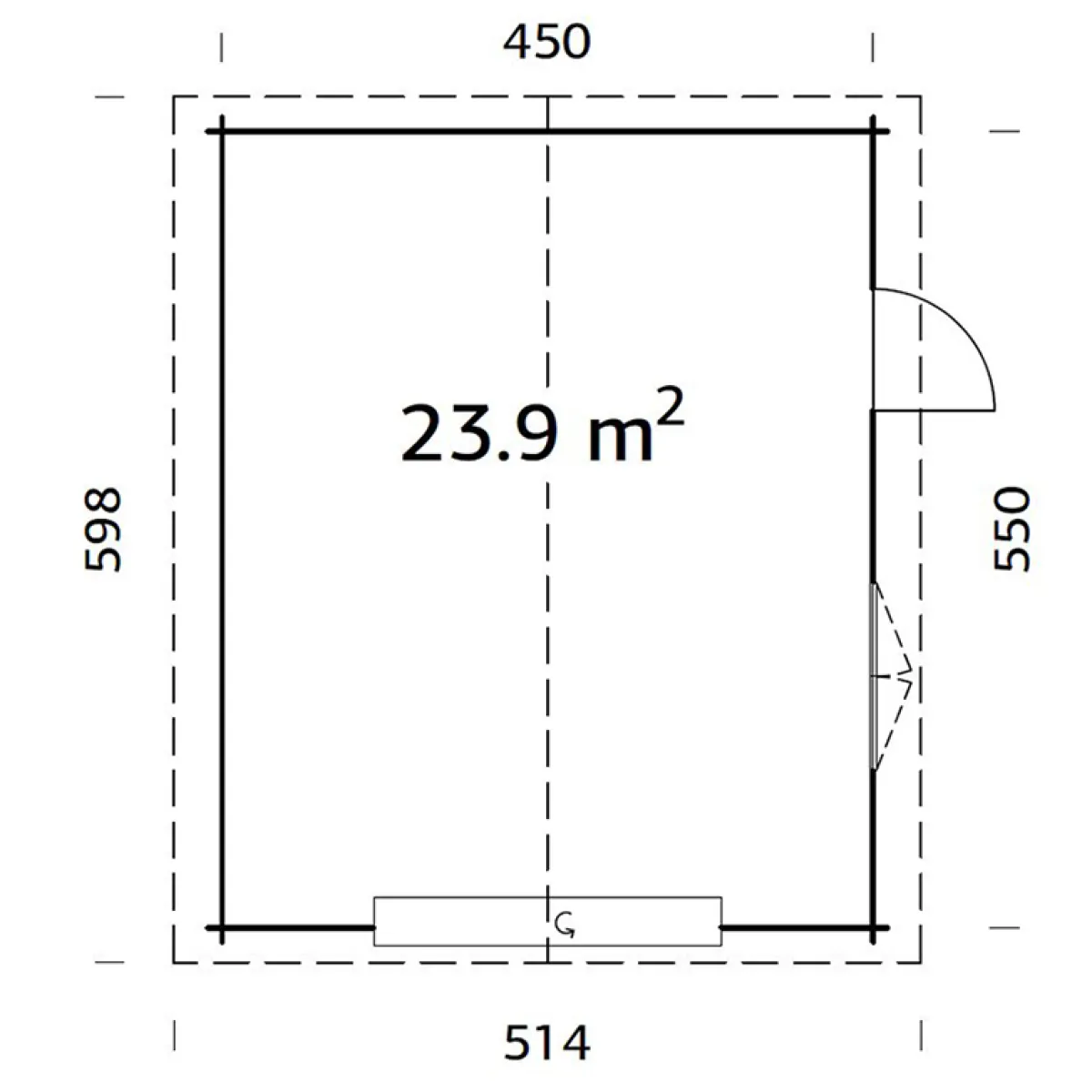 Roger 23,9 m2 med Takskjutport*Palmako Clearance