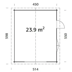 Roger 23,9 m2 utan Port*Palmako Sale