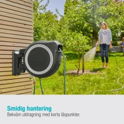 RollUp L Vit 30m med Extra Munstycke - Perfekt för Vattenslang & Trädgårdsslang*Gardena Discount