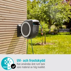 RollUp L Vit 30m med Extra Munstycke - Perfekt för Vattenslang & Trädgårdsslang*Gardena Discount