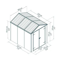 Rubicon 4,2 m²*Canopia by Palram New