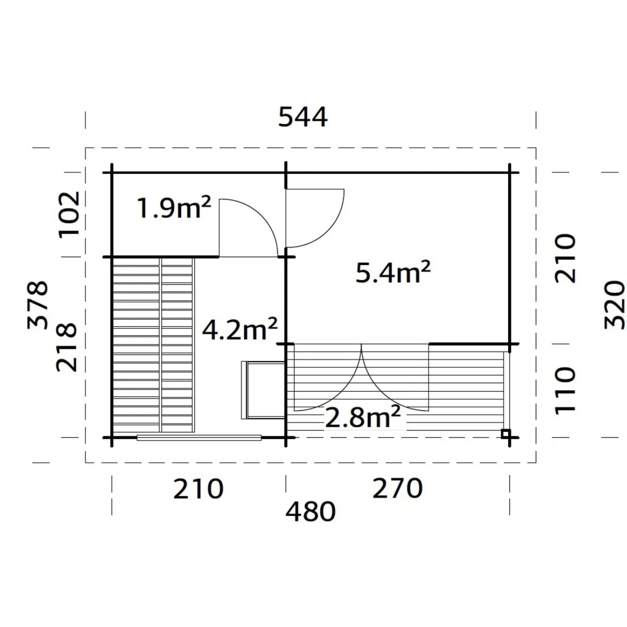 Sanna 15,4 m2