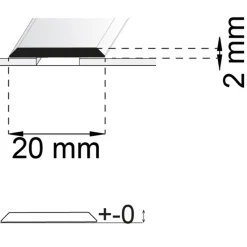 SA25 RF 100 cm 20 mm SB*Habo New