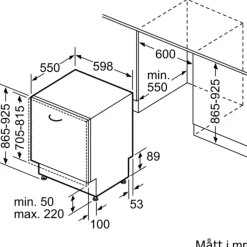 SBH4HVX00E Serie 4 Med varioHinge*Bosch