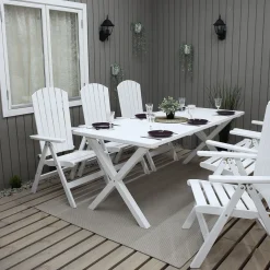 Scottsdale 190 Med 6 Kungshamn Stolar*Baltic Garden New