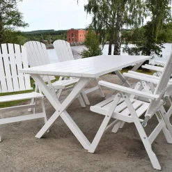 Scottsdale 190 Med 6 Kungshamn Stolar*Baltic Garden New