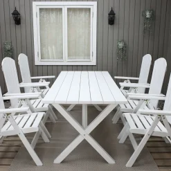 Scottsdale 190 Med 6 Kungshamn Stolar*Baltic Garden New