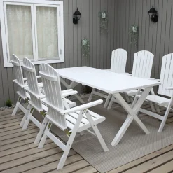 Scottsdale 190 Med 6 Kungshamn Stolar*Baltic Garden New