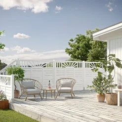 Skärm Rosmarin Vit 1 3574 Bygghemma.se*Jabo New