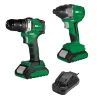 Skruvdragare x2 Med Laddare & 2 st Batteri 2Ah*Voltgear