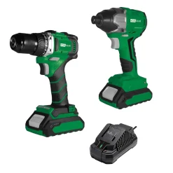 Skruvdragare x2 Med Laddare & 2 st Batteri 2Ah*Voltgear