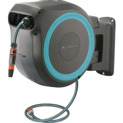 Slangbox XL 35 m Turkos Med Vattenspridare & Sprinklerpistol*Gardena Online