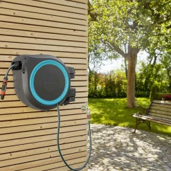 Slangbox XL 35 m Turkos Med Vattenspridare & Sprinklerpistol*Gardena Online
