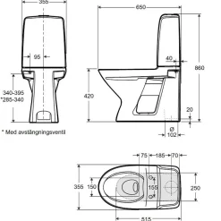 Spira 6260 Rimfree för Limning*Ifö Discount