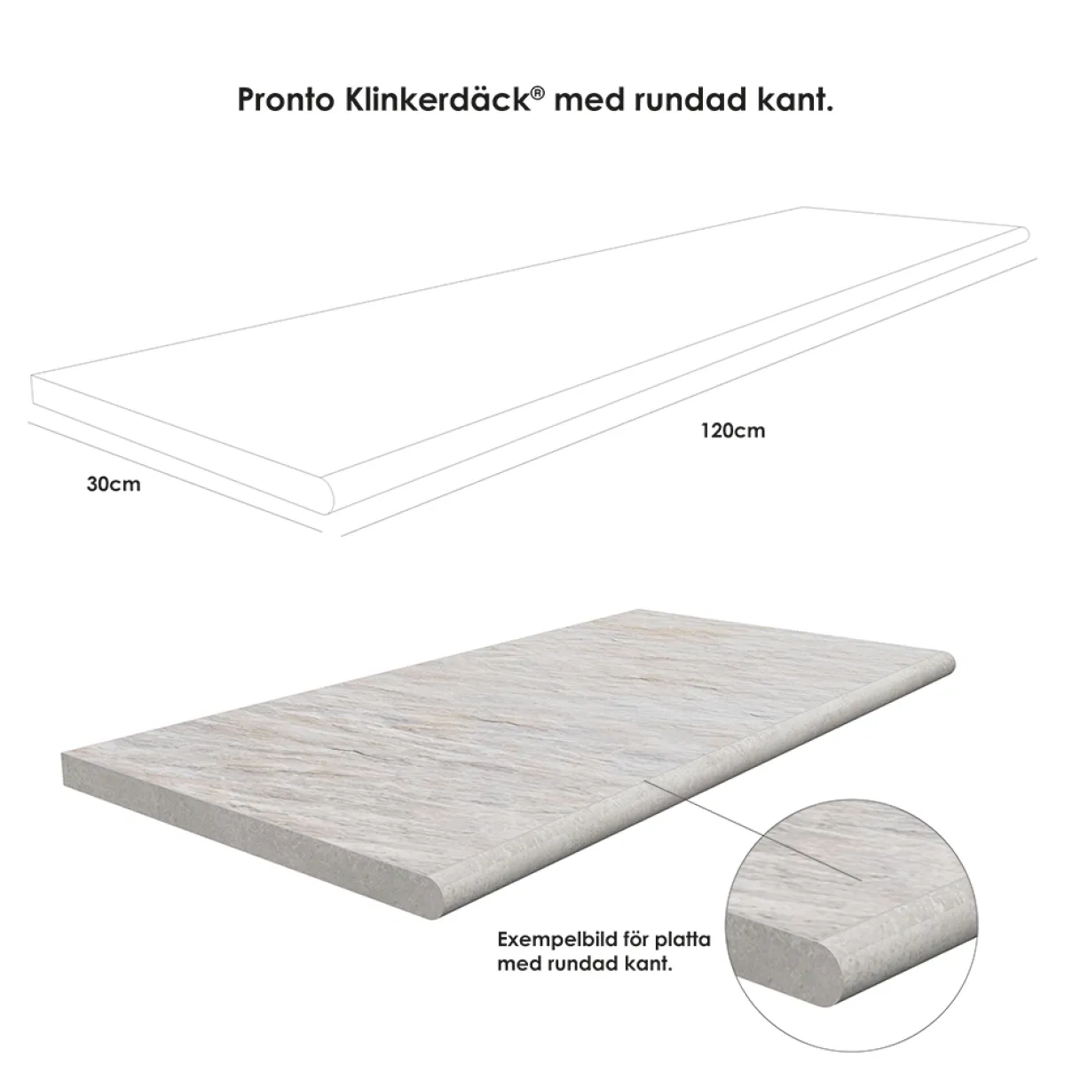 Stone Silverstone 30x120 cm*Pronto Klinkerdäck Sale