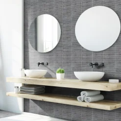 SunStone Svart Mosaic 3x15 cm*Arredo New