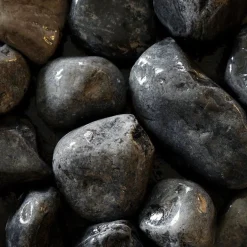 Svart Pebbles 40-60 mm, 1000 kg Säck*Magrab Krossprodukter Hot