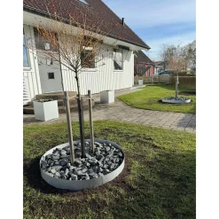 Svart Trädring i Stål, Gräskant & Odlingskant, ⌀65 cm