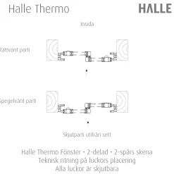 Thermo 2 Fönster Vit*Halle Hot