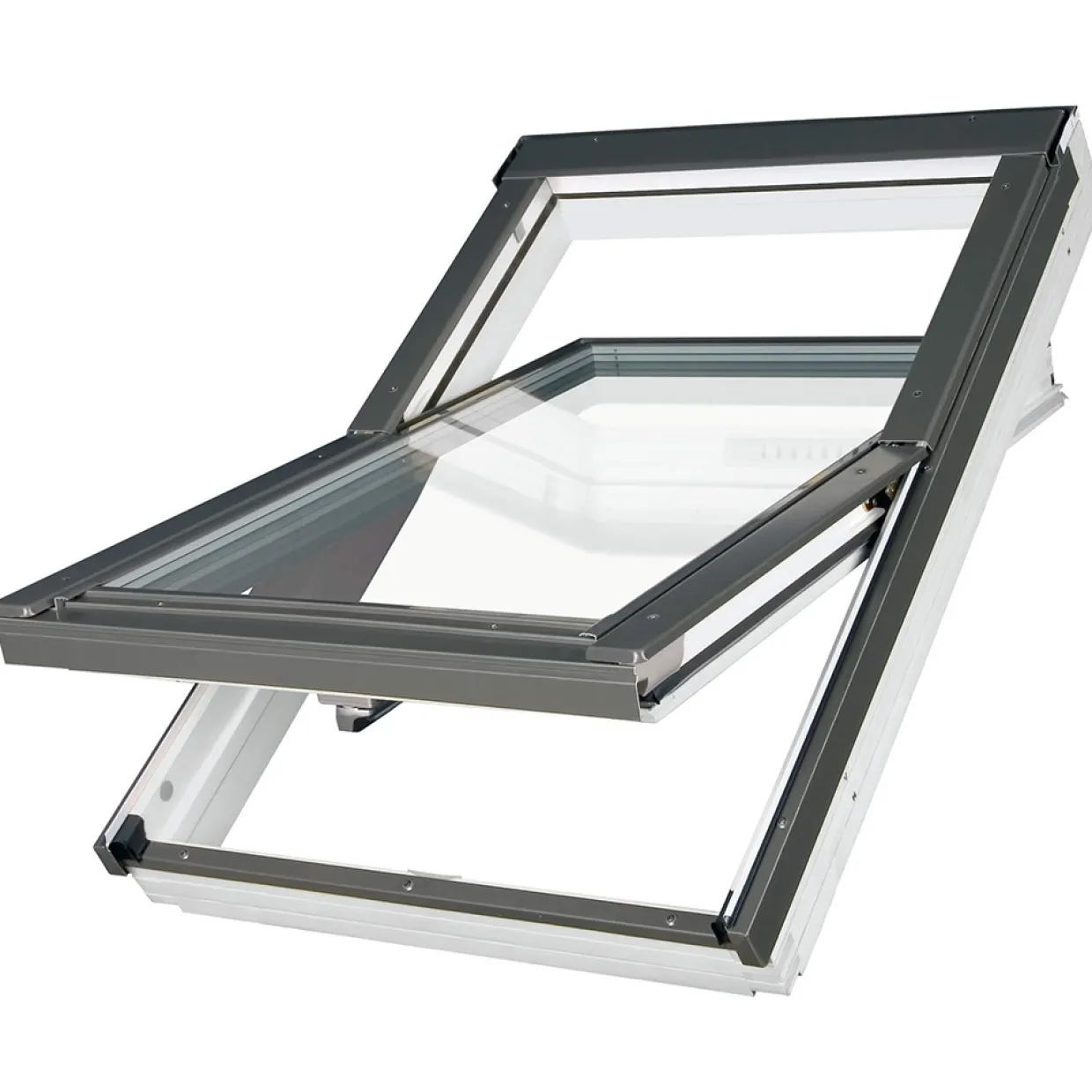 Thermo Pivåhängt 3-Glas Aluminium