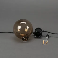 till Partyslinga Startset E27 10st LED-lampor Amber Rökfärgade