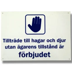 Tillträde till Hagar och Djur*Willab Hot