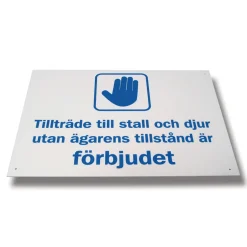 Tillträde till Stall och Djur*Willab Sale