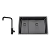Titan 73 KHX Nickel med Köksblandare Steel Mood Shadow*Nordic Tech Hot