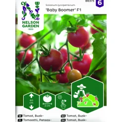 Tomat Baby Boomer F1 Busktomat*Nelson Garden Clearance
