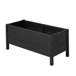 Trä Odlingslåda På Ben, Svart, 88×39 cm, Ute & Inomhus*PLUS Clearance