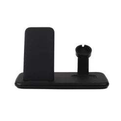Tripple Qi Laddare Usb-C Anslutning 20W Totalt Svart Mobil/Watch/Airpods*Gear Online