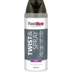 T&S Svart Halvblank 400 ml*Plasti-kote Outlet