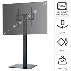 Upp Till 65 tum VESA 400x400 Svart*Hama Clearance