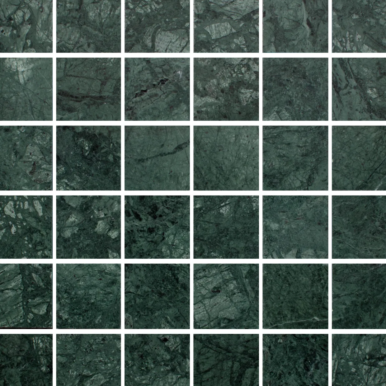 Verde Guatemala Grön Honed 5x5 cm