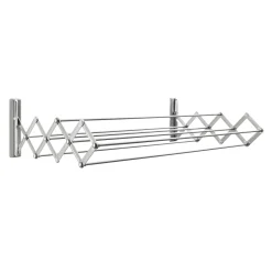 Vägghängd & Hopfällbar 80 cm Stål Silver*JUWEL Online