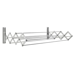 Vägghängd & Hopfällbar 80 cm Stål Silver*JUWEL Online