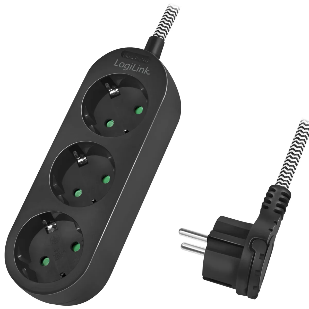 3-vägs Med Textilkabel*LogiLink Hot
