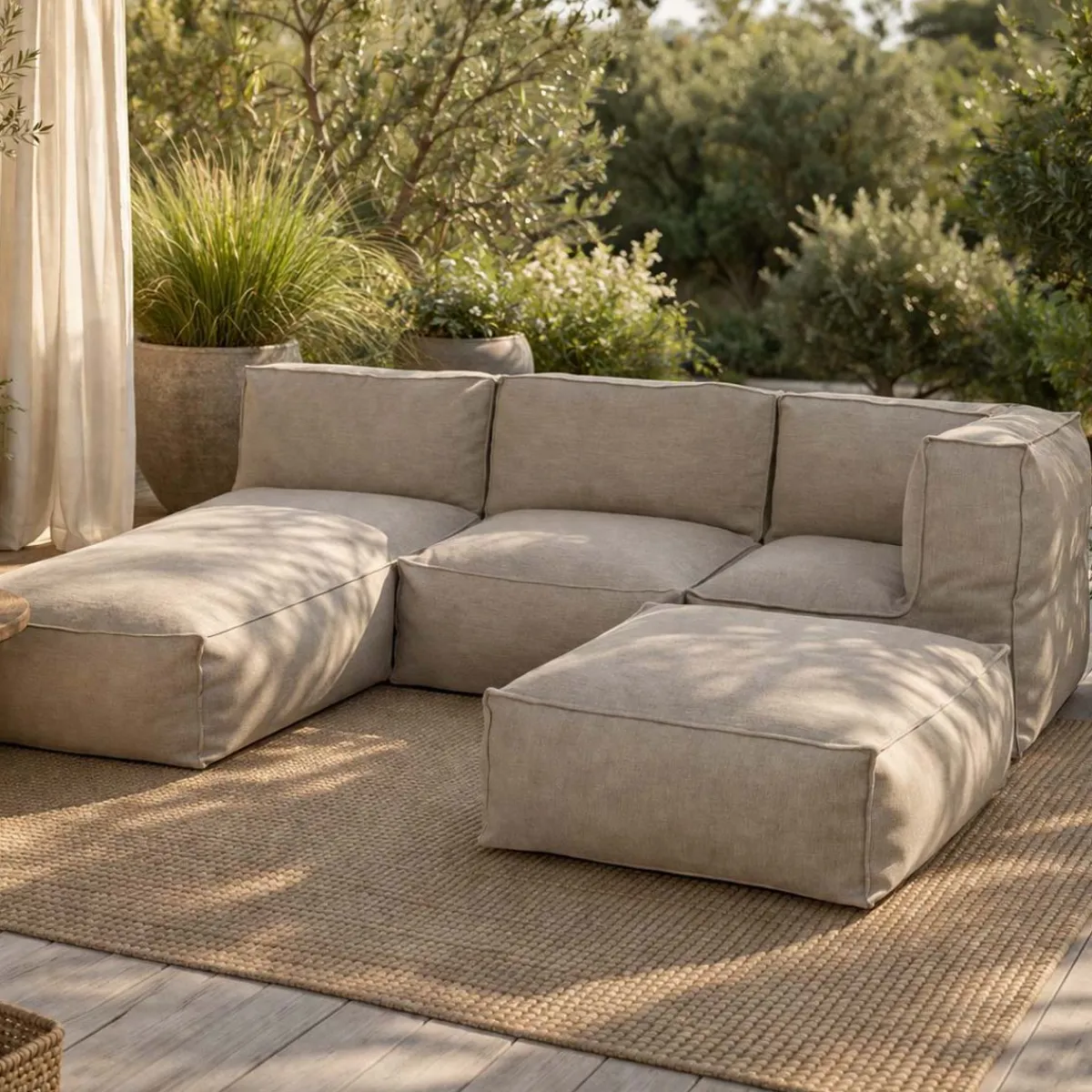 Visby Olefin Hörn 95x95x80cm*Jabo Outlet