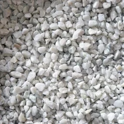 Vit Marmor 5-8 mm, 1000 kg Säck*Magrab Krossprodukter Outlet