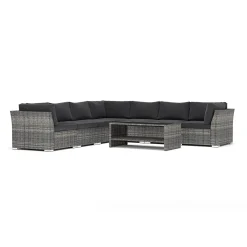 Wisconsin utomhus hörnsoffa 7-sits vändbar*Comfort Garden Sale