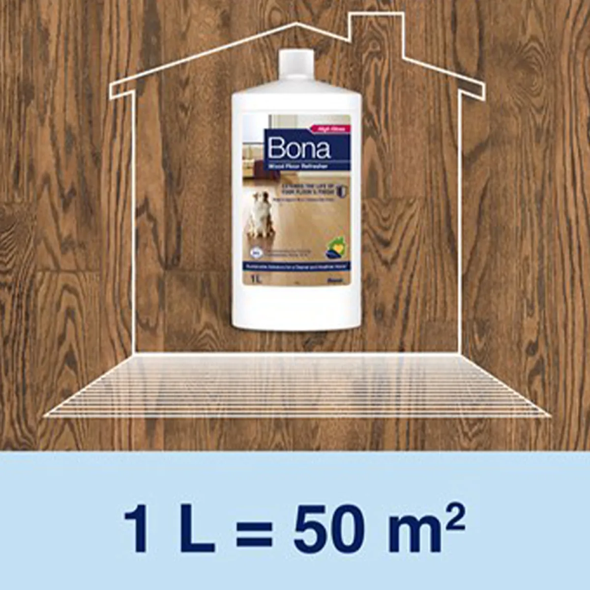 Wood Floor Refresher, Underhållslack för Trägolv 1L*Bona Online
